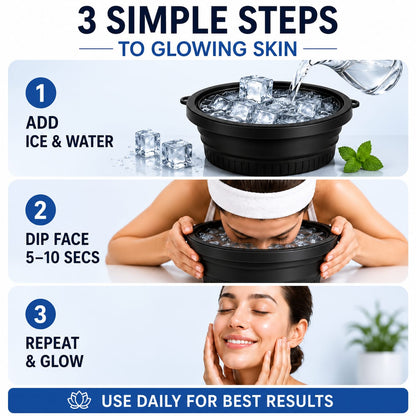 GlowFreeze Facial Ice Bath Bowl – Get Spa-Like Glowing Skin at Home
